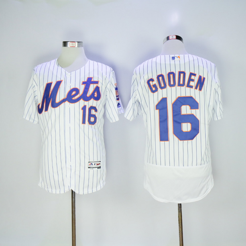 Men New York Mets #16 Gooden White Elite MLB Jerseys